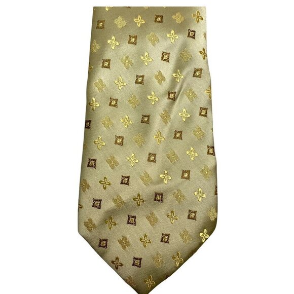 TED LAPIDUS PARIS Mens Necktie Luxury Silk Tie Pale Yellow Gold - Picture 2 of 7